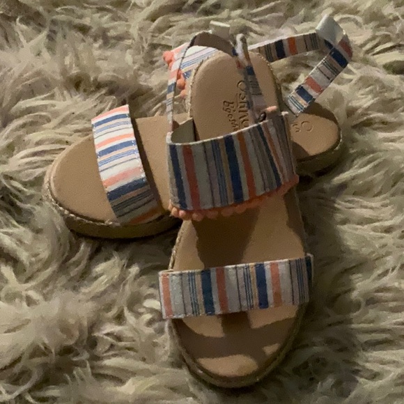 Oshkosh toddler girl espadrilles sandals. Size 10 - Picture 1 of 8
